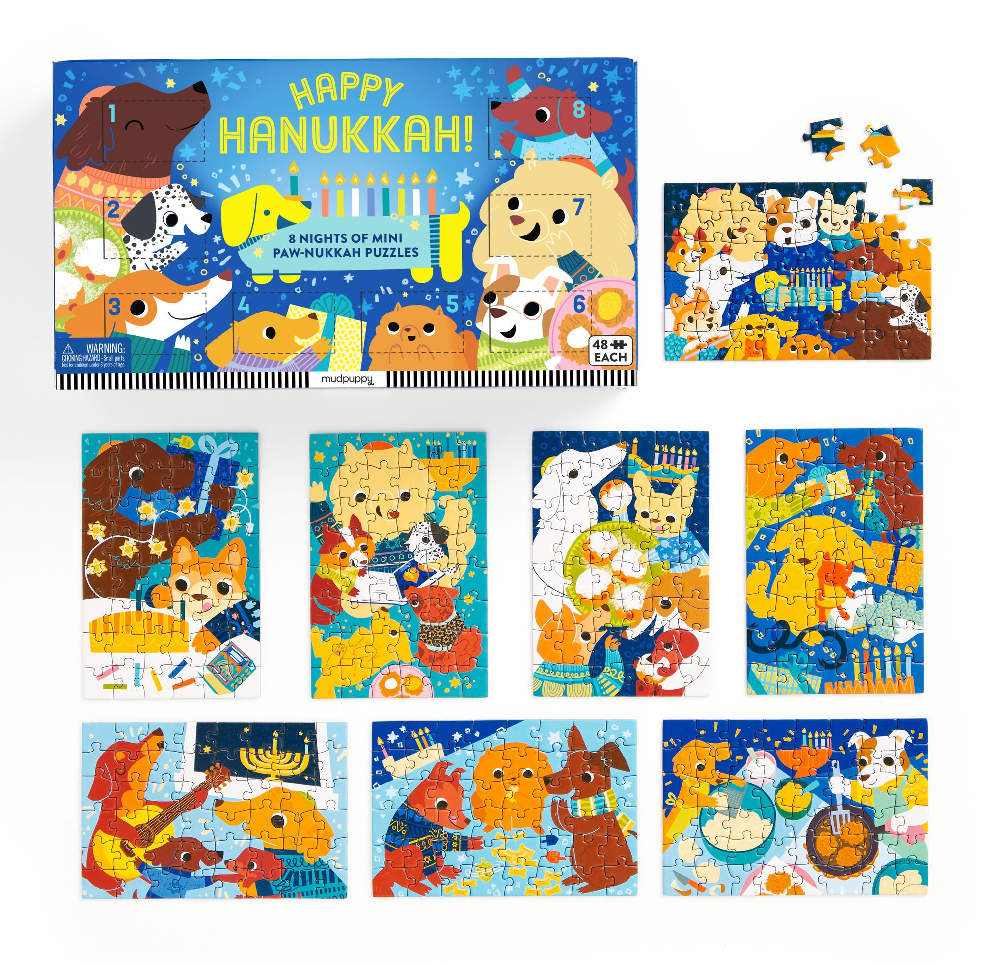 Happy Hanukkah! Countdown Puzzle Set