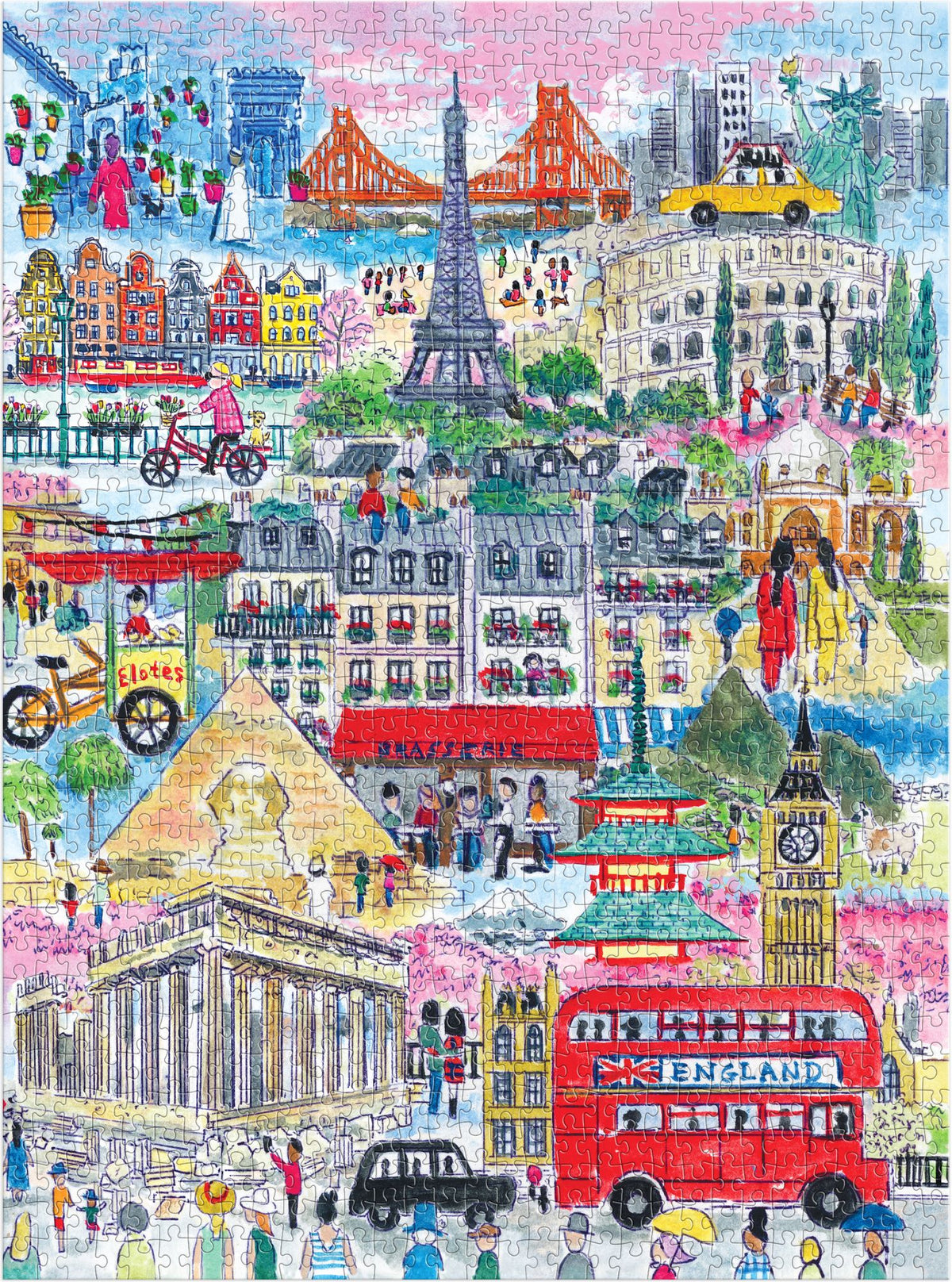 Michael Storrings Cities Around the World 1000 Piece Puzzle