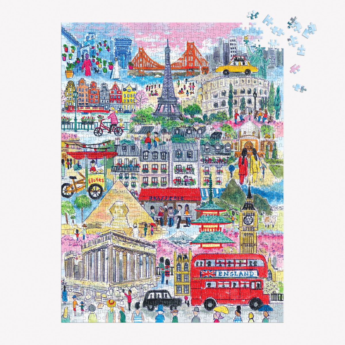 Michael Storrings Cities Around the World 1000 Piece Puzzle