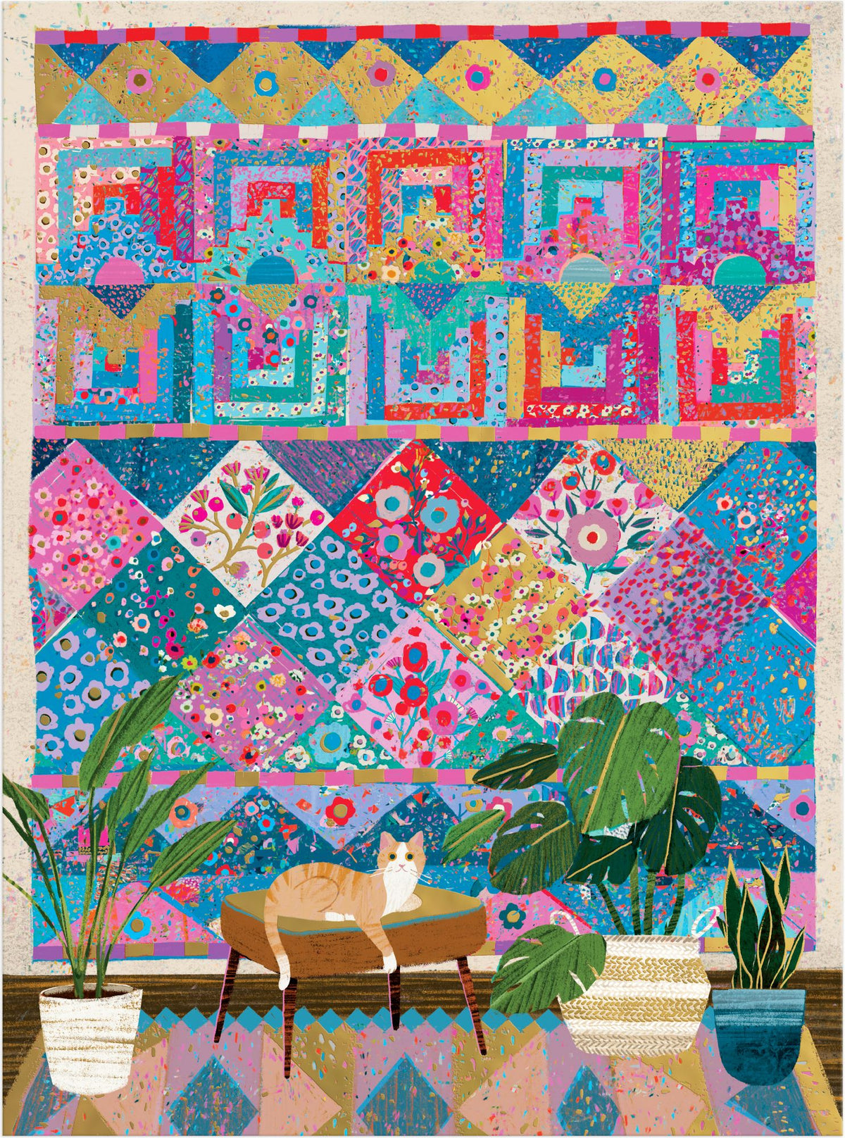 Quilter's Corner by Victoria Ball 1000 Piece Foil Puzzle
