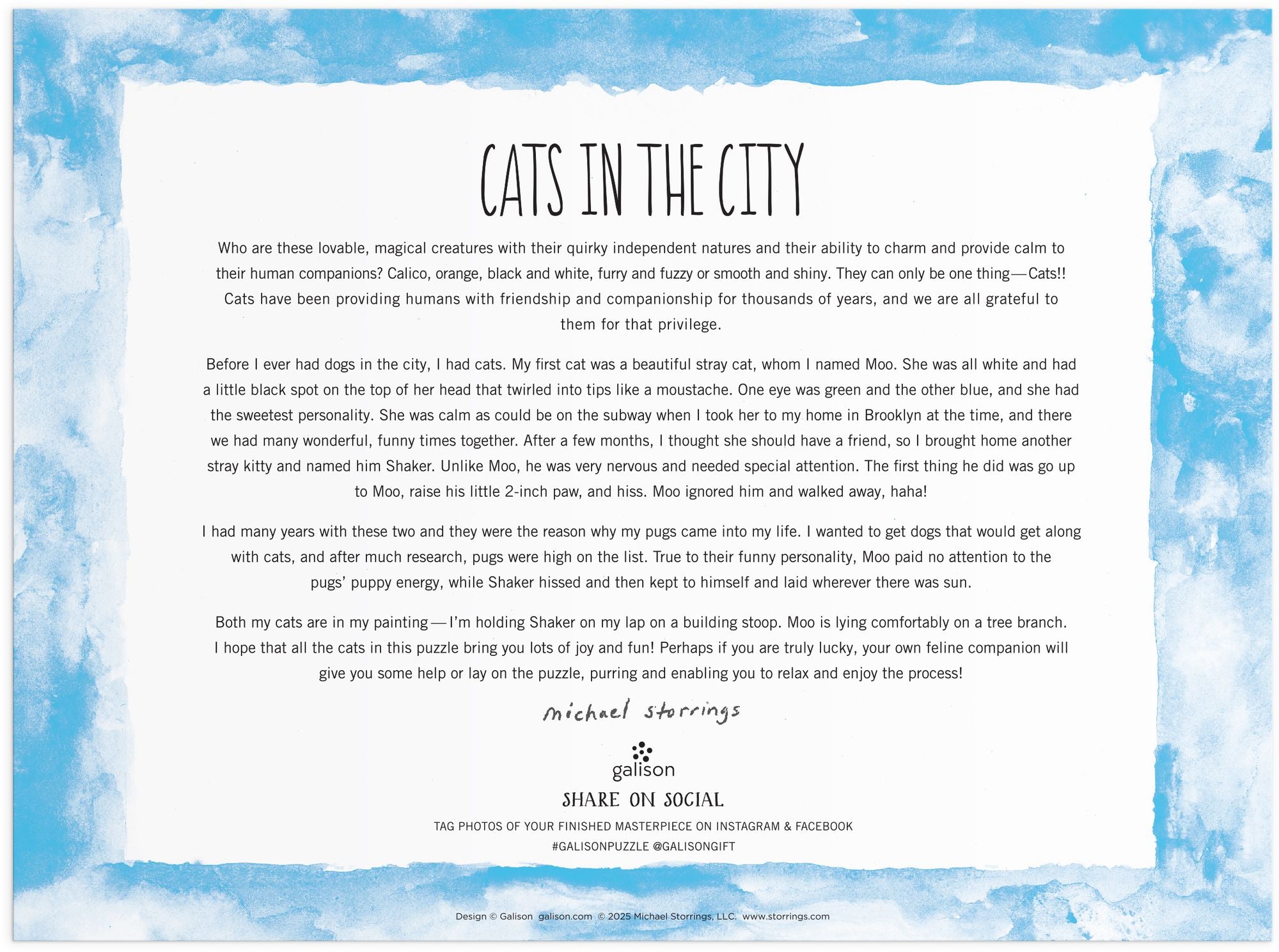 Michael Storrings Cats In The City 1000 Piece Puzzle