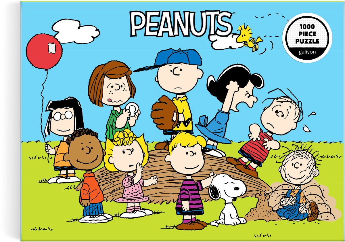 Peanuts Baseball Mound 1000 Piece Puzzle