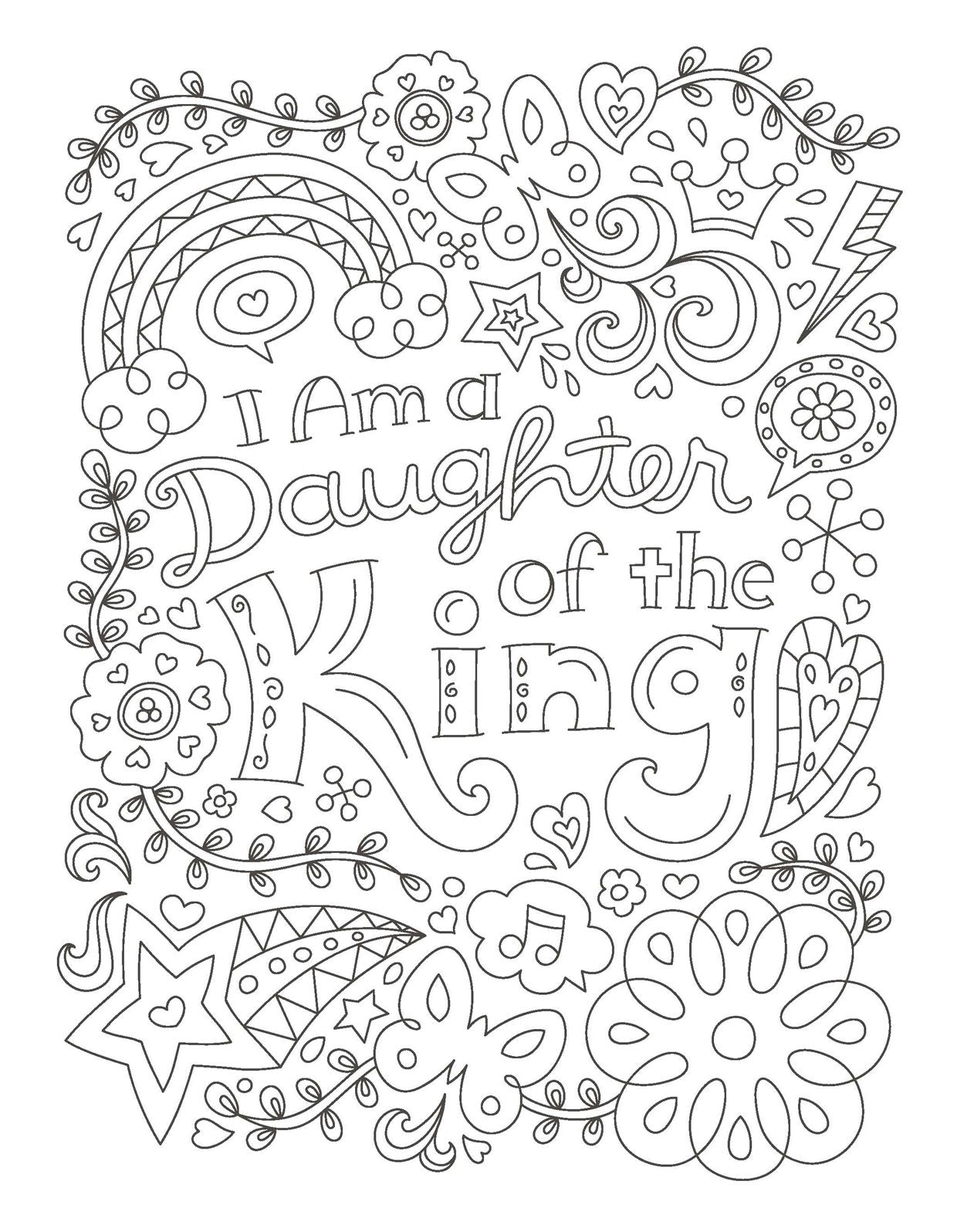 The Power of a Praying Girl Coloring Book