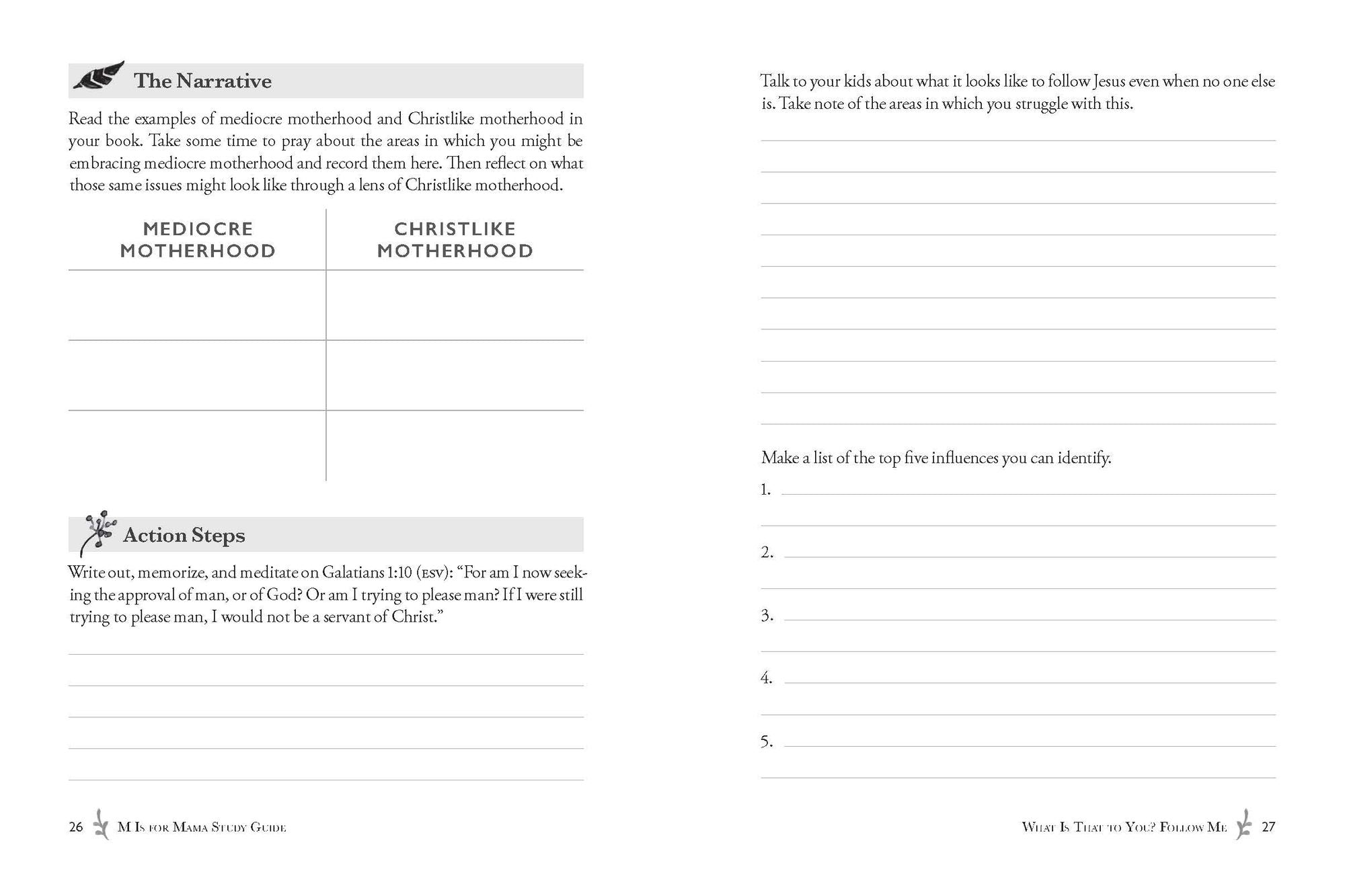 M Is for Mama Study Guide