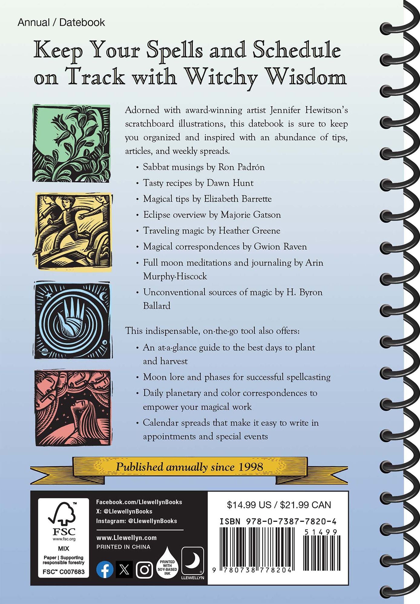2027 Llewellyn's Witches' Datebook