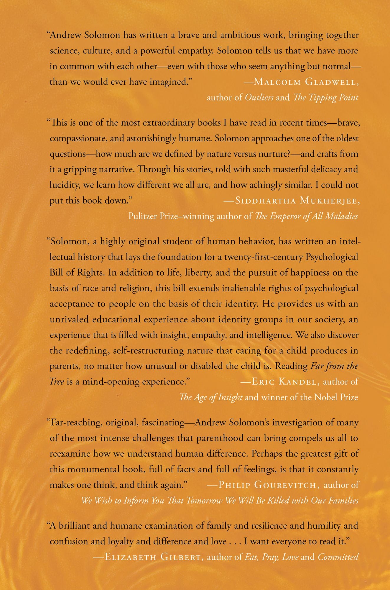 Far From the Tree: Parents, Children and the Search for Identity