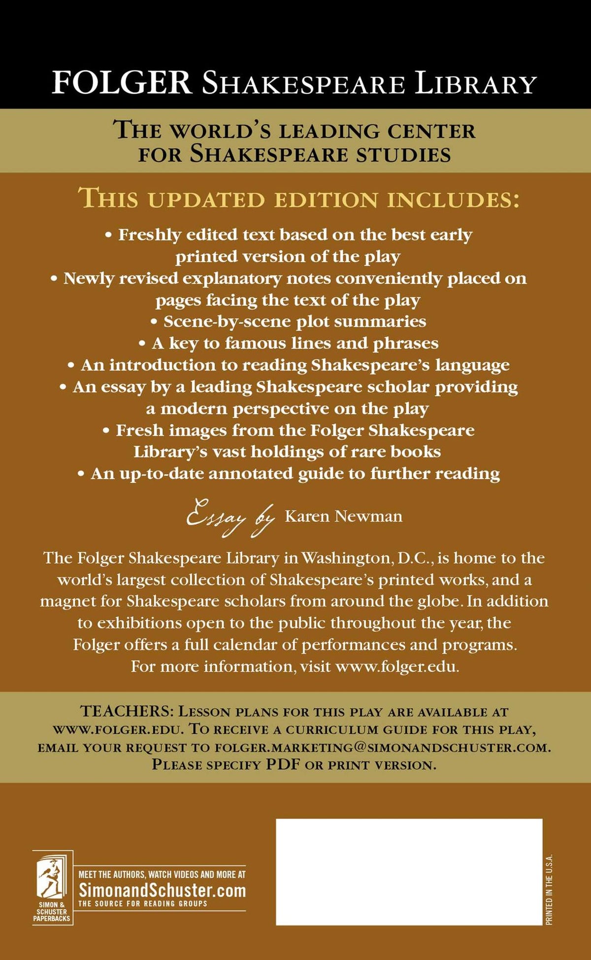 The Taming of the Shrew (Folger Shakespeare Library Series)
