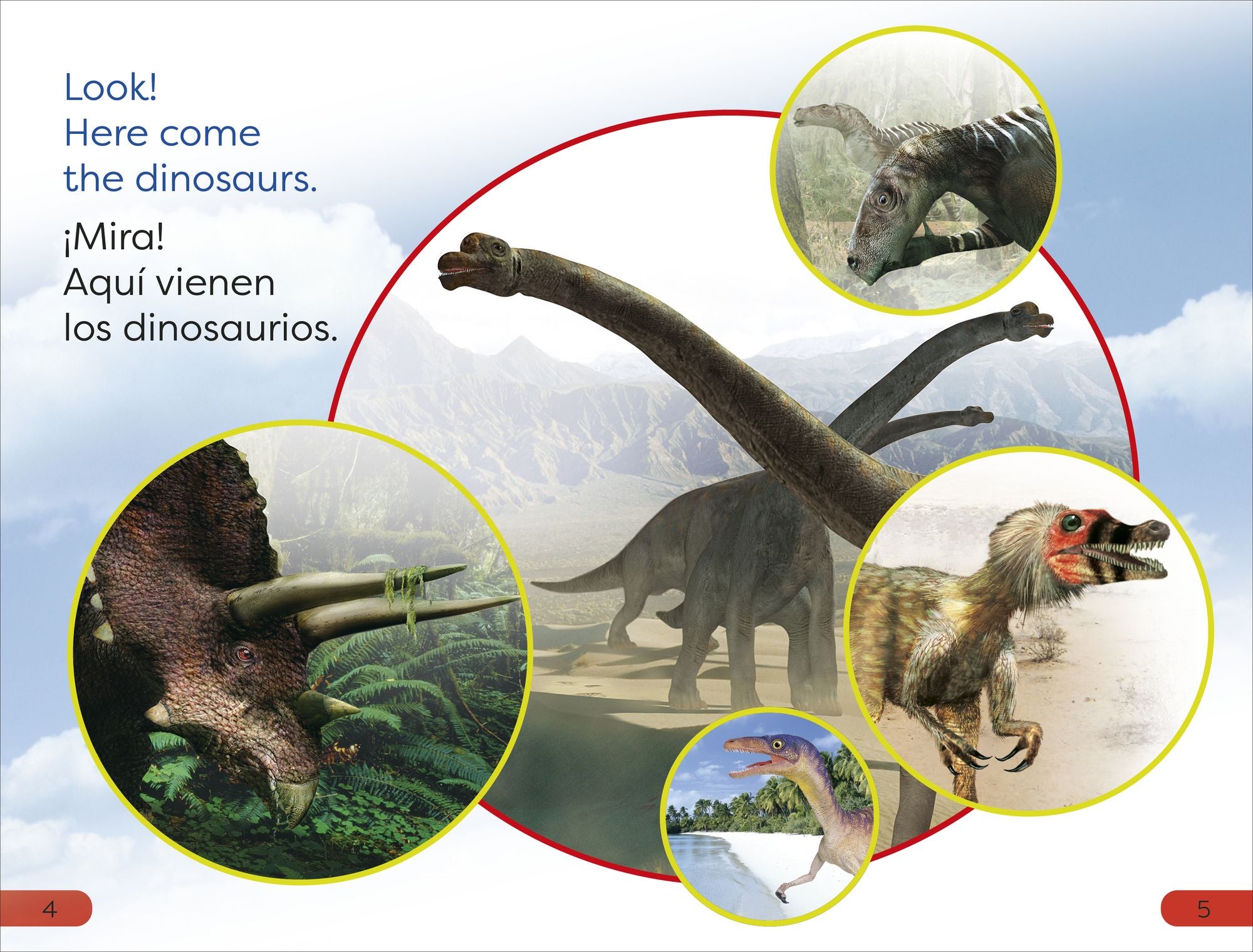 DK Super Readers Pre-Level English-Spanish Bilingual Meet the Dinosaurs - Conoce los dinosaurios