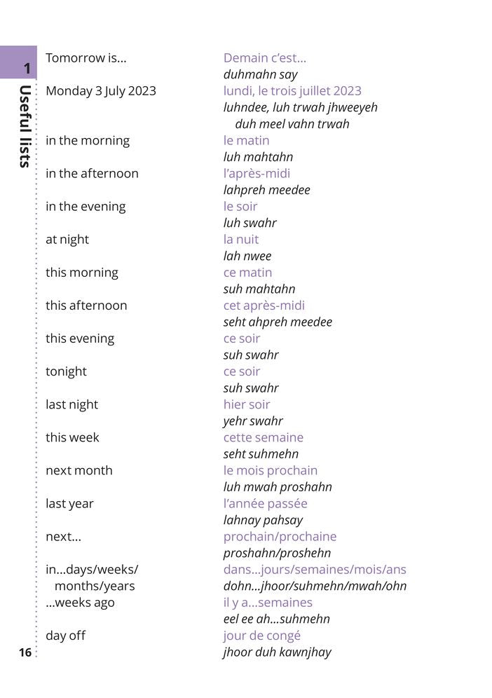 AA Phrasebook French