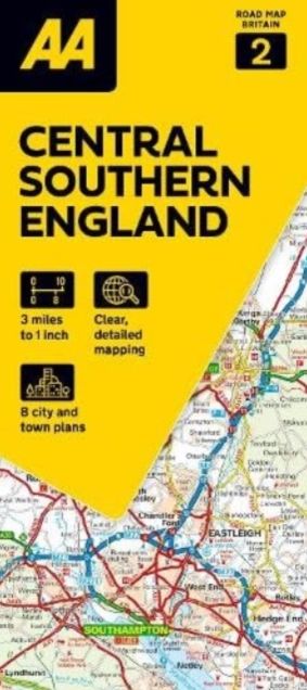 AA Road Map Central Southern England