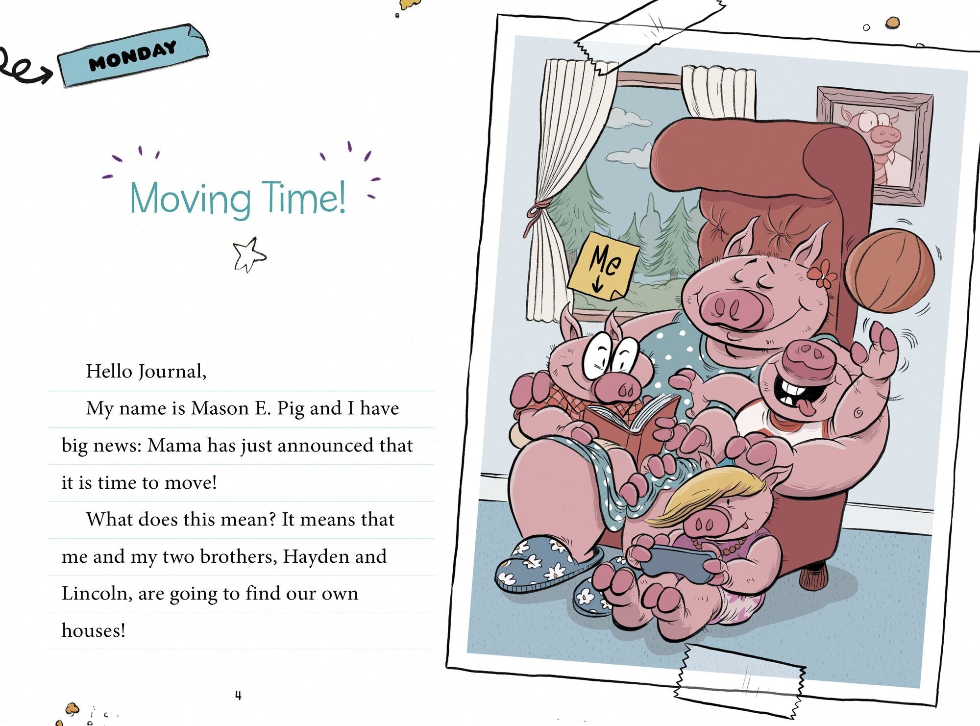 This Journal Belongs to Mason E. Pig: A Three Little Pigs Fractured Fairy Tale
