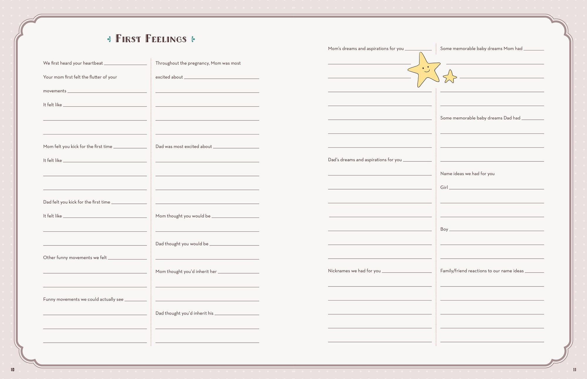 The Baby Keepsake Book and Planner