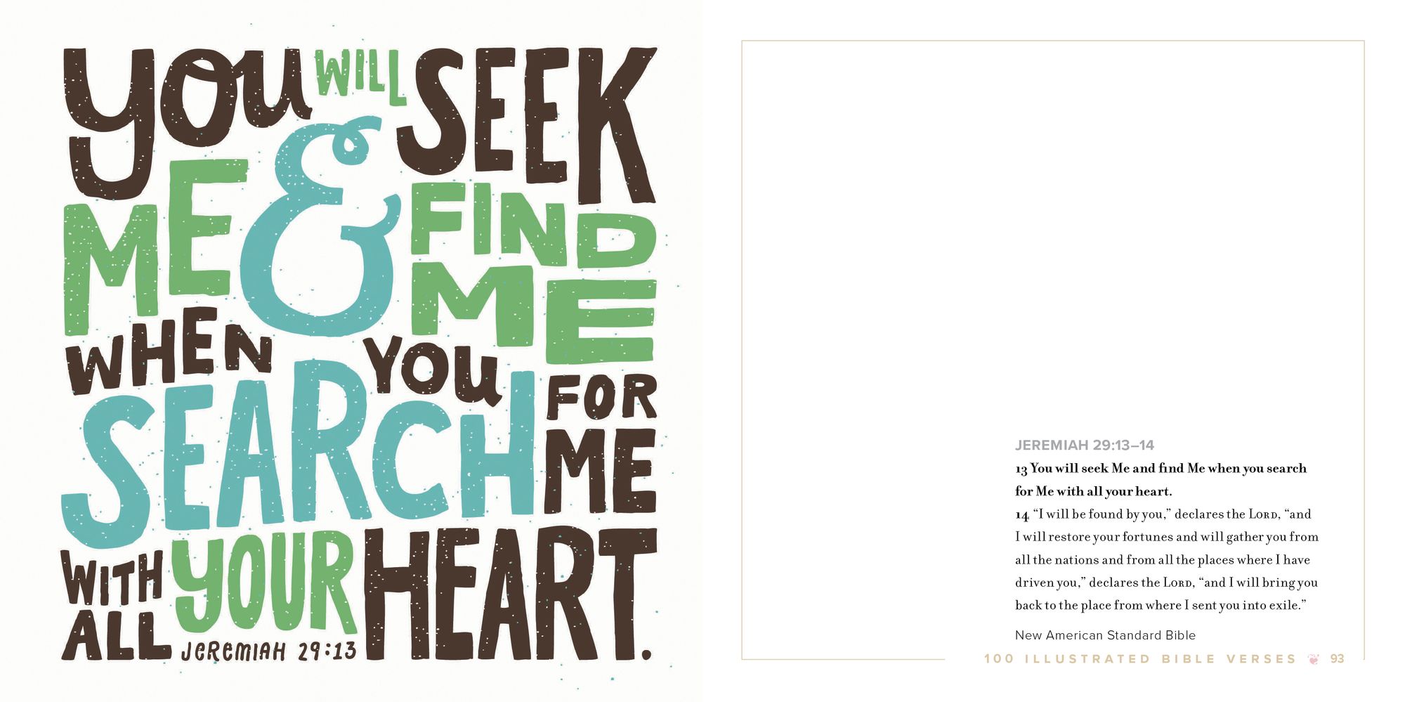 100 Illustrated Bible Verses: Inspiring Words. Beautiful Art.
