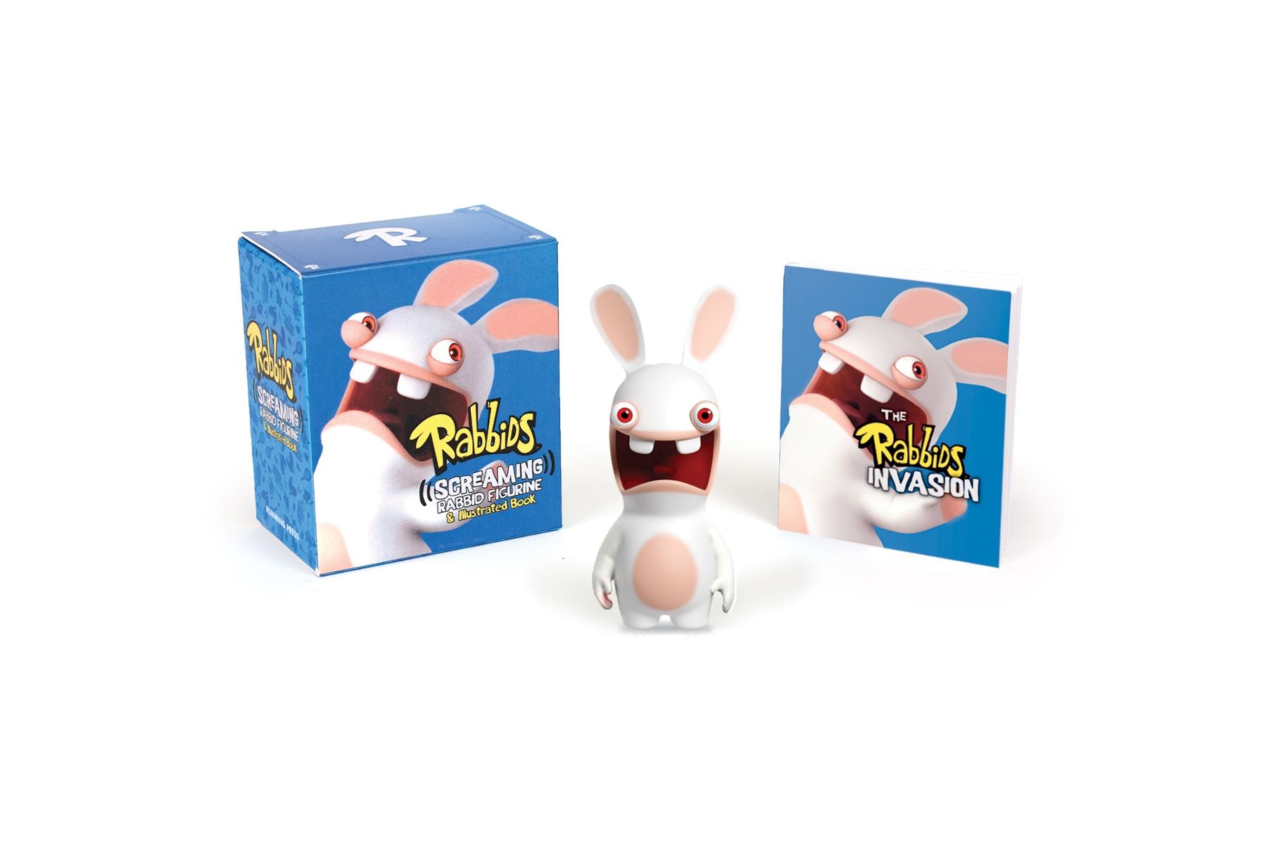 Rabbids: Screaming Rabbid Figurine and Illustrated Book