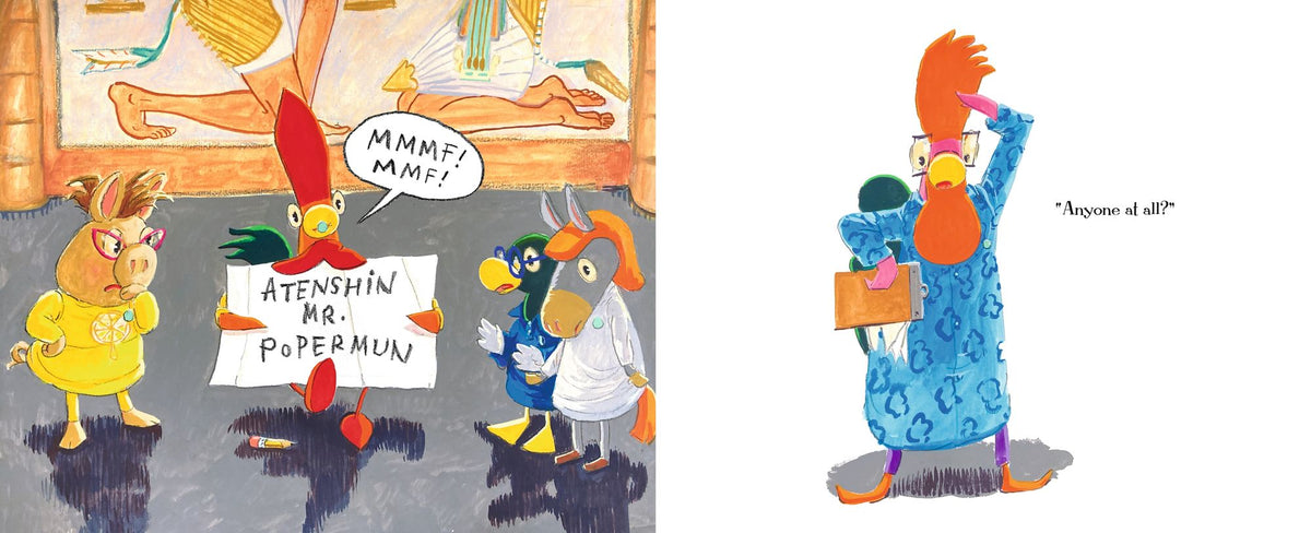 Interrupting Chicken Raises Her Wing: (Funny School Read Aloud Children's Picture Book About Raising Your Hand, Classroom Behavior, and Museums for Kids Ages 4-8)