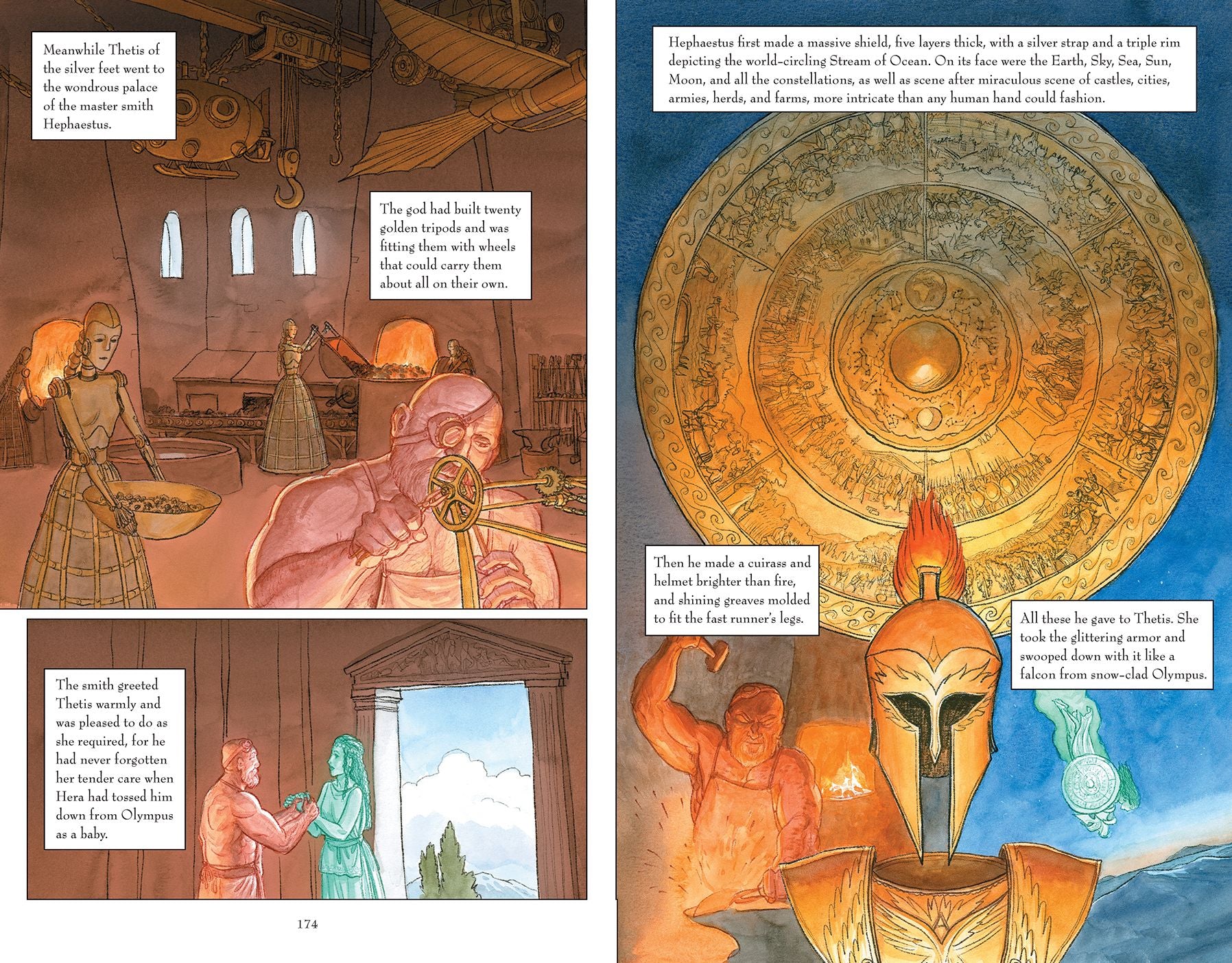 The Iliad: A Graphic Novel: (A Modern Visual Adaptation of Homer's Epic War Story of Greek Mythology for Young Adults)