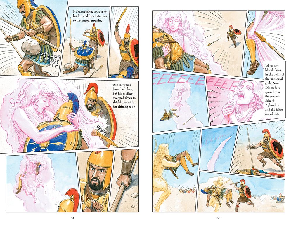 The Iliad: A Graphic Novel: (A Modern Visual Adaptation of Homer's Epic War Story of Greek Mythology for Young Adults)