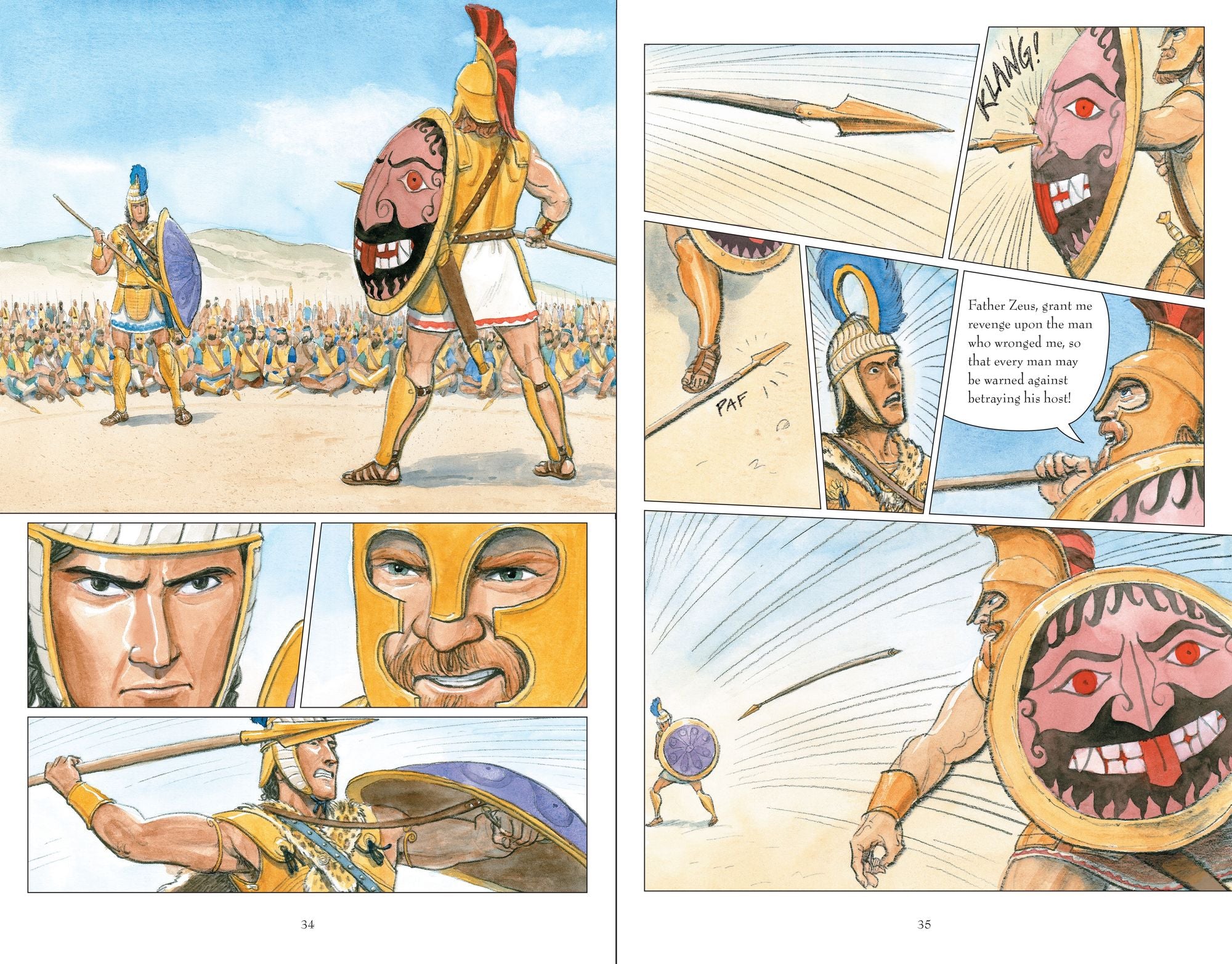 The Iliad: A Graphic Novel: (A Modern Visual Adaptation of Homer's Epic War Story of Greek Mythology for Young Adults)