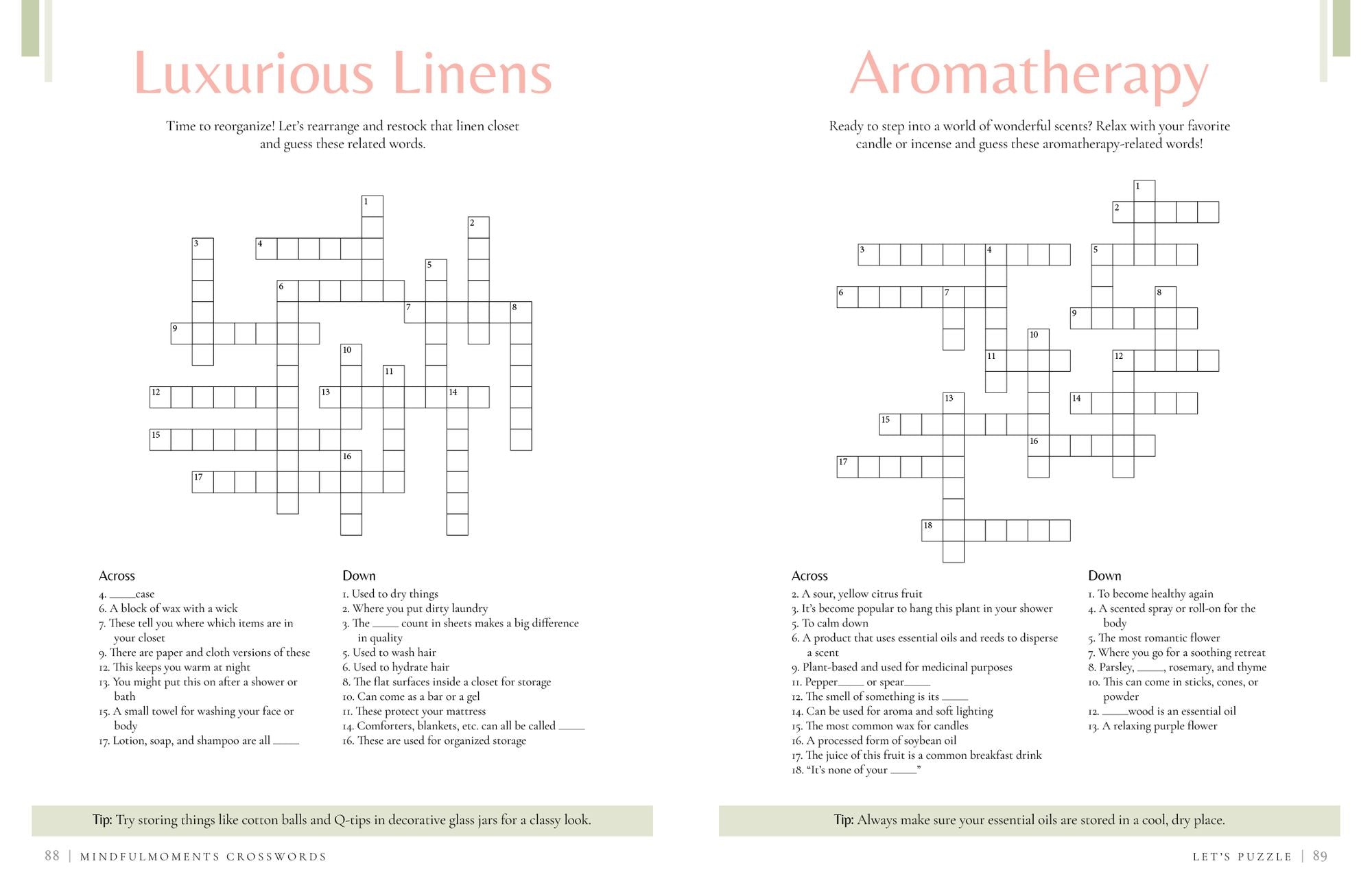MindfulMoments Crosswords: A Calming Collection of Brain-Boosting Puzzles to Help You Relax & Unwind