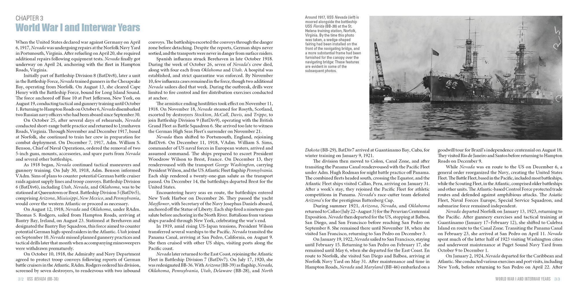 USS Nevada (BB-36): US Navy Super-Dreadnought in WWI and WWII