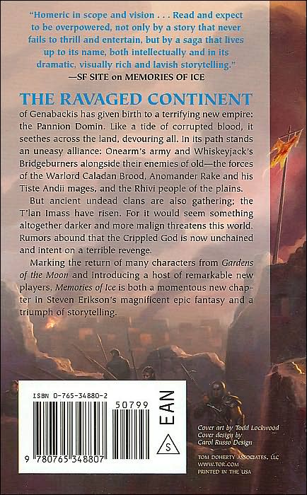 Memories of Ice (Malazan Book of the Fallen Series #3)