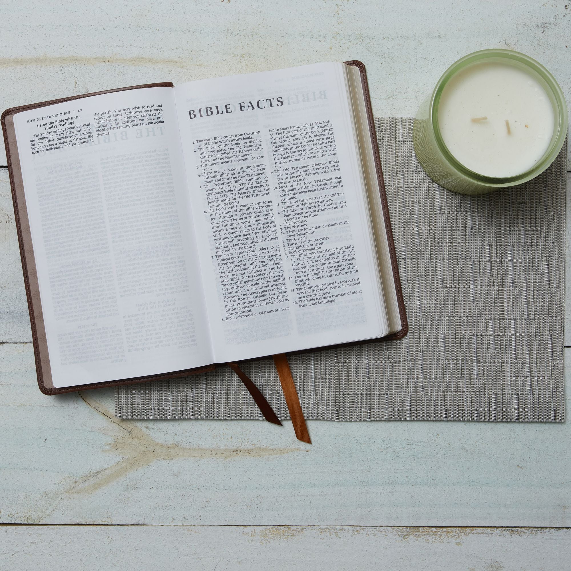 NRSV Catholic Edition Gift Bible, White Leathersoft (Comfort Print, Holy Bible, Complete Catholic Bible, NRSV CE): Holy Bible