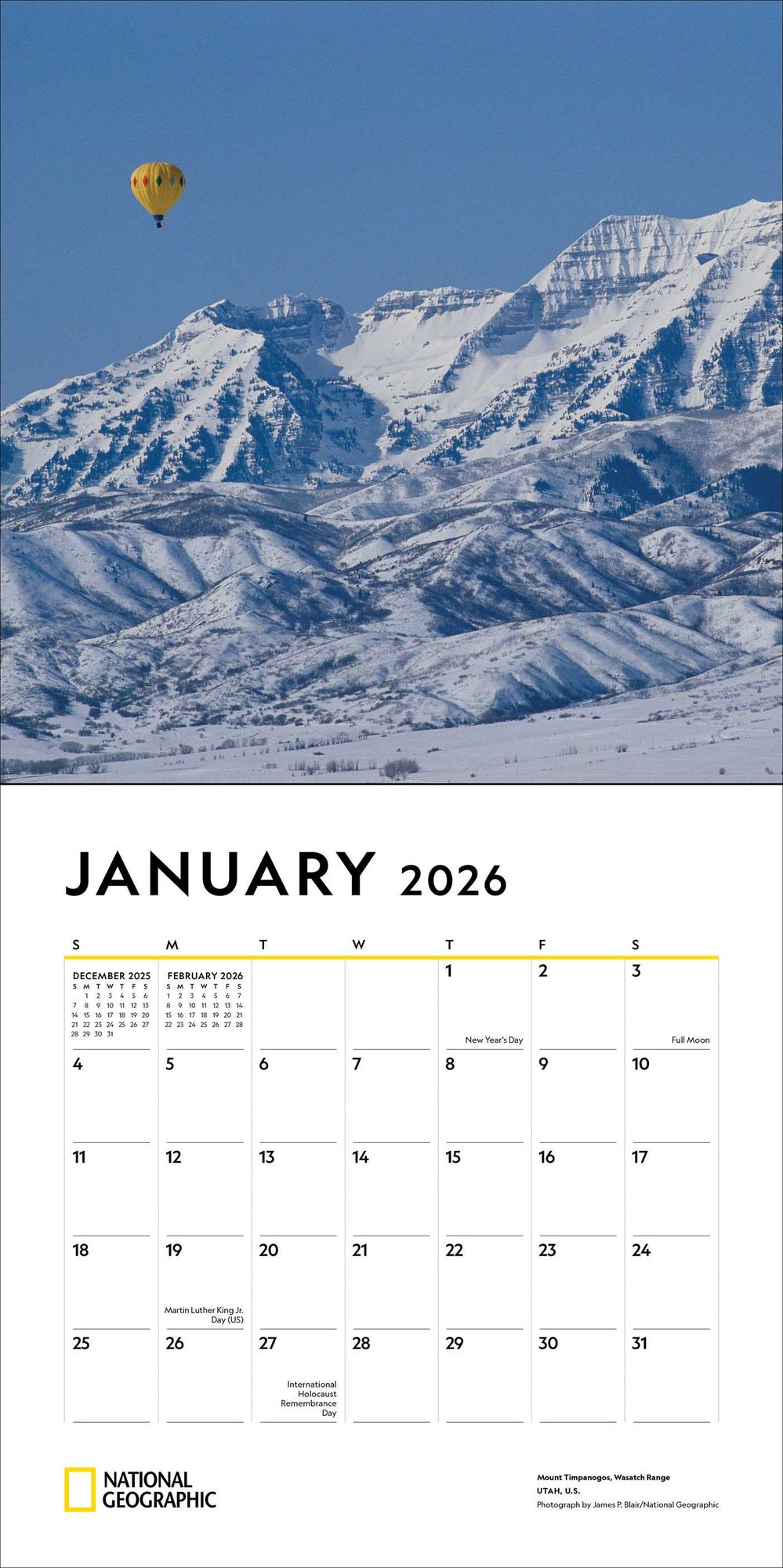 2026 National Geographic: American Landscapes Wall Calendar