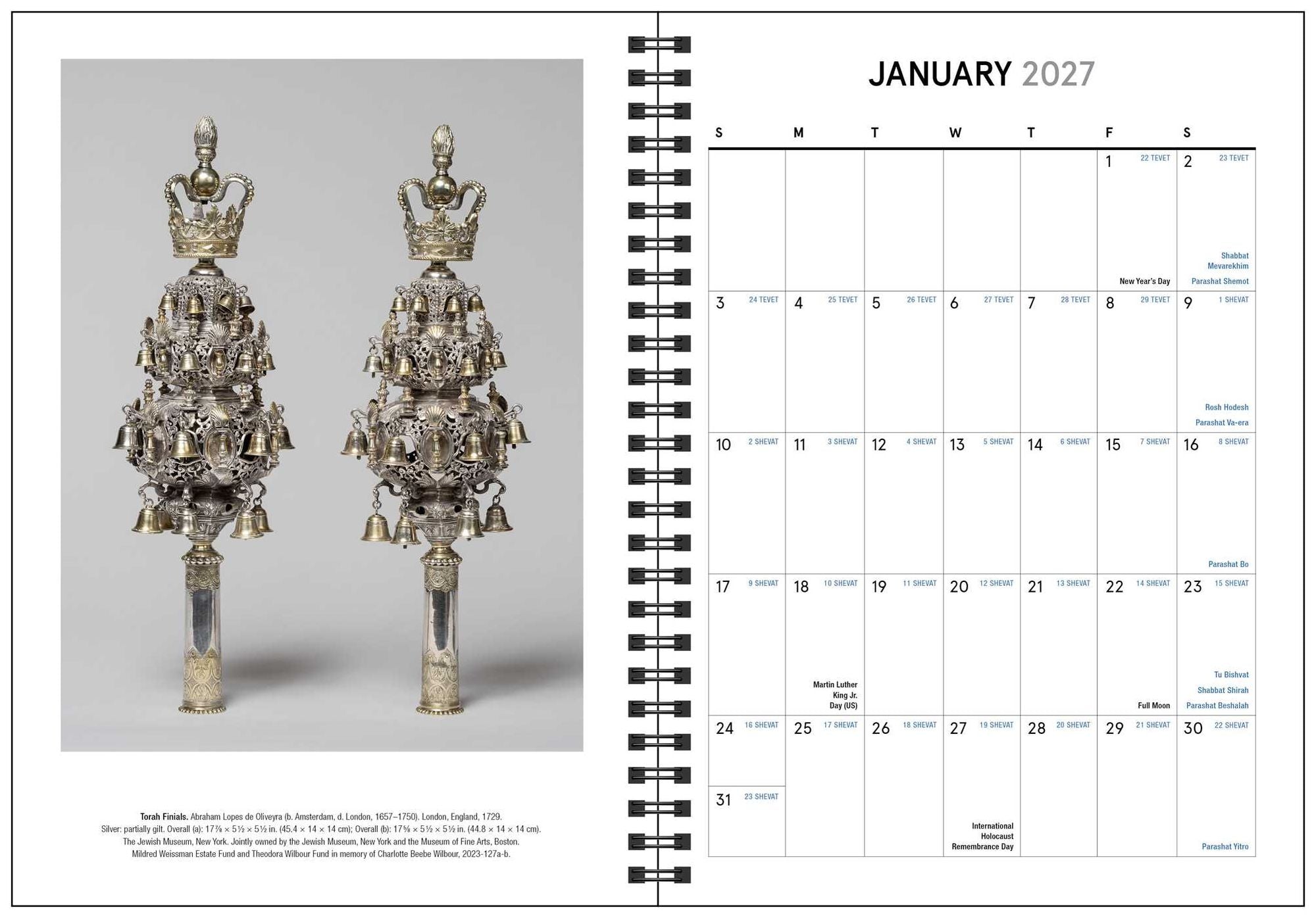 2026-2027 The Jewish Calendar 16-Month Planner Calendar