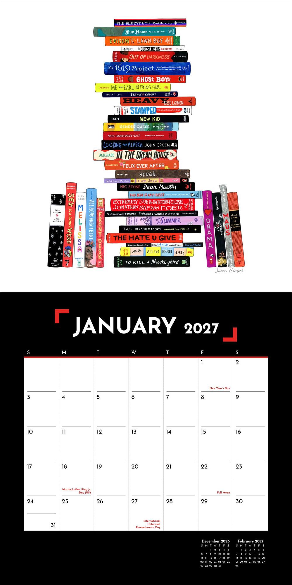 2027 Banned Books Wall Calendar By Pen America