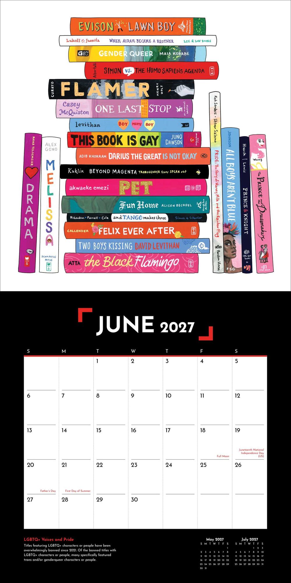 2027 Banned Books Wall Calendar By Pen America
