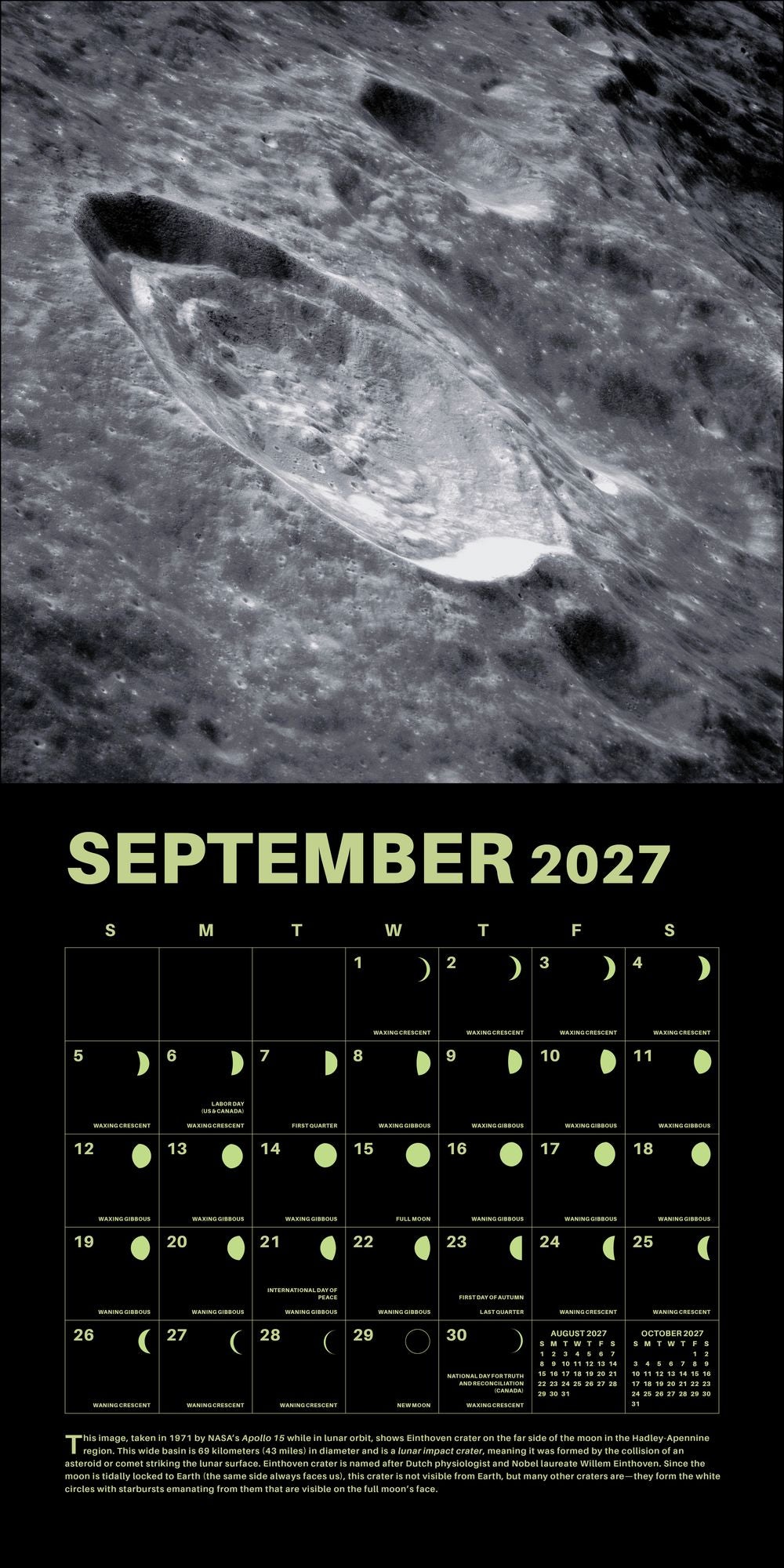 2027 Lunar Wall Calendar