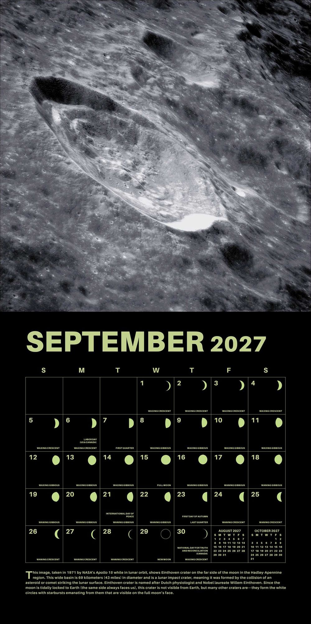2027 Lunar Wall Calendar