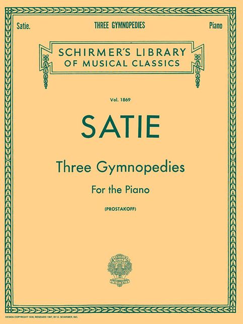 3 Gymnopedies: Schirmer Library of Classics Volume 1869 Piano Solo