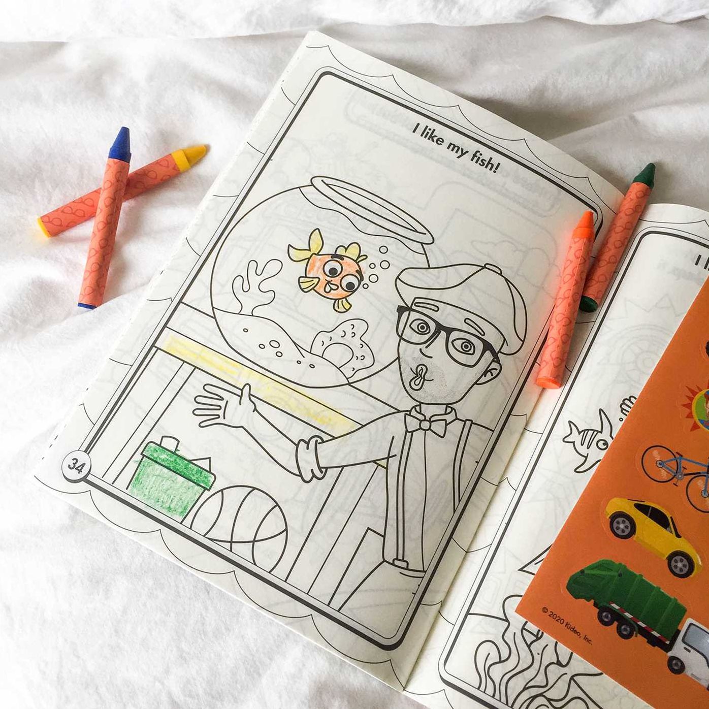 Blippi: I Like That! Coloring Book with Crayons: Blippi Coloring Book with Crayons