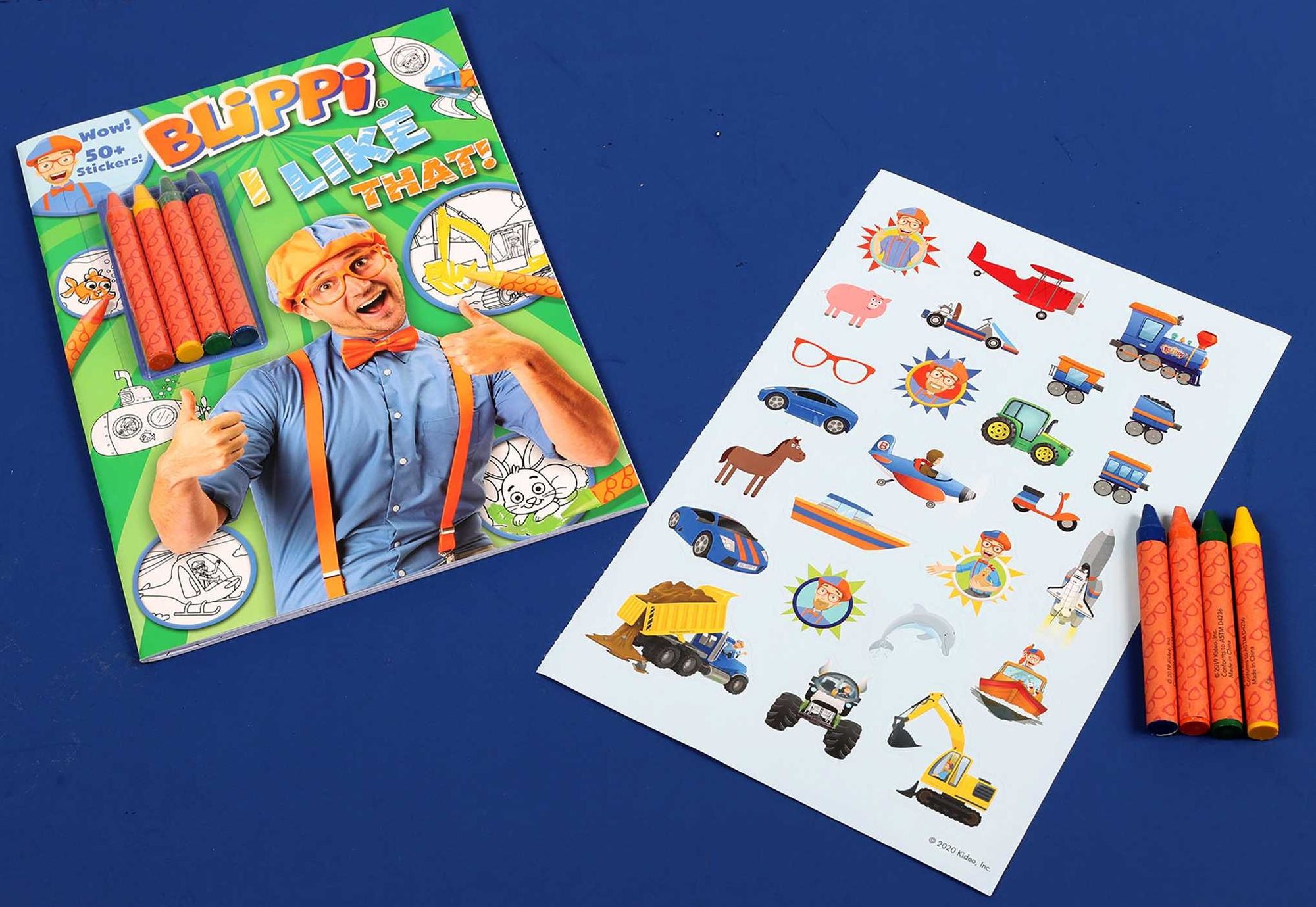 Blippi: I Like That! Coloring Book with Crayons: Blippi Coloring Book with Crayons