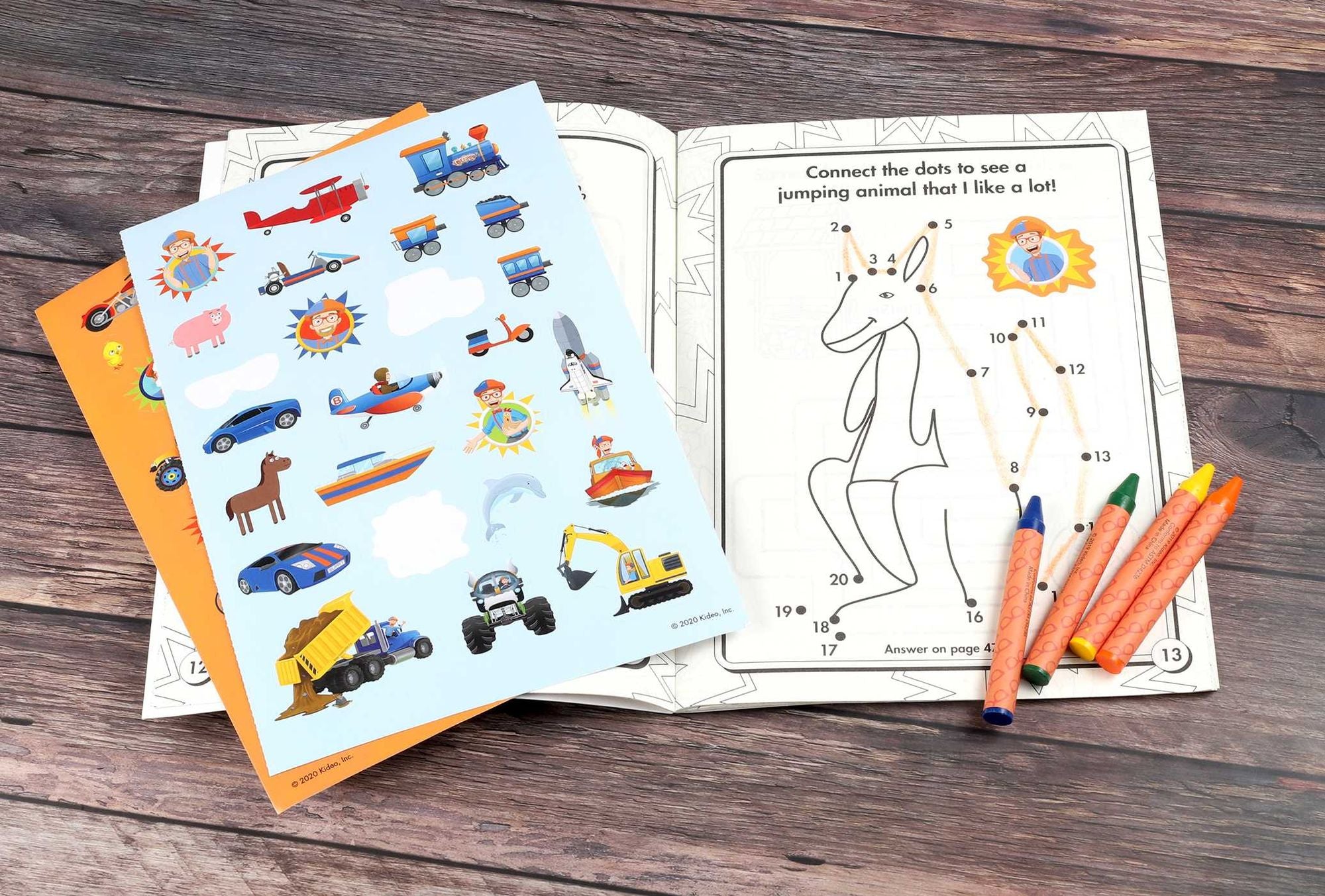Blippi: I Like That! Coloring Book with Crayons: Blippi Coloring Book with Crayons
