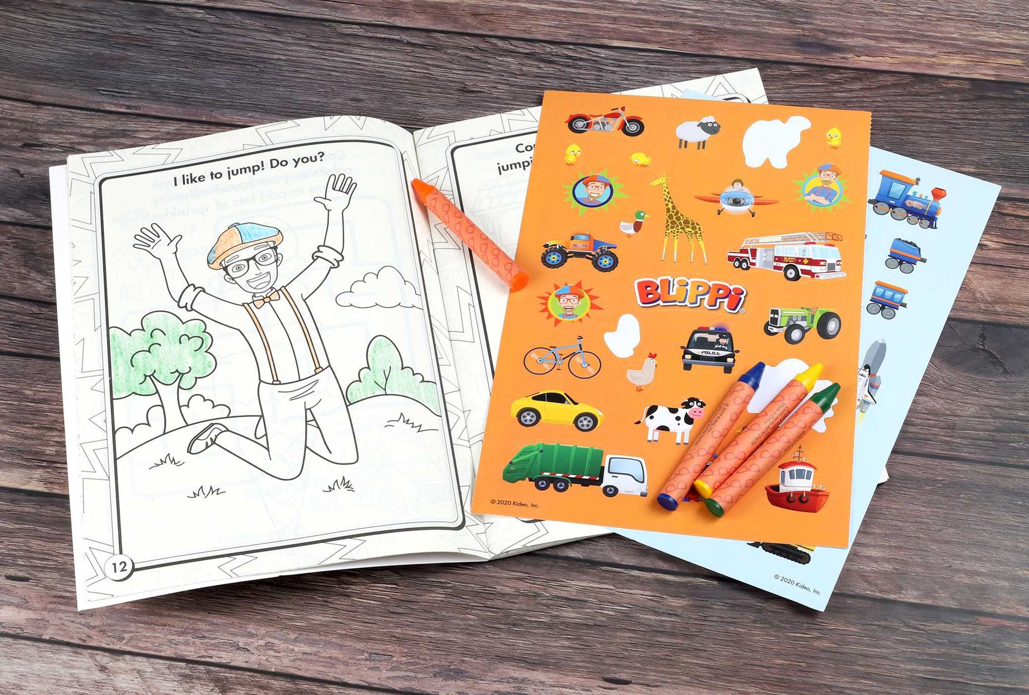 Blippi: I Like That! Coloring Book with Crayons: Blippi Coloring Book with Crayons