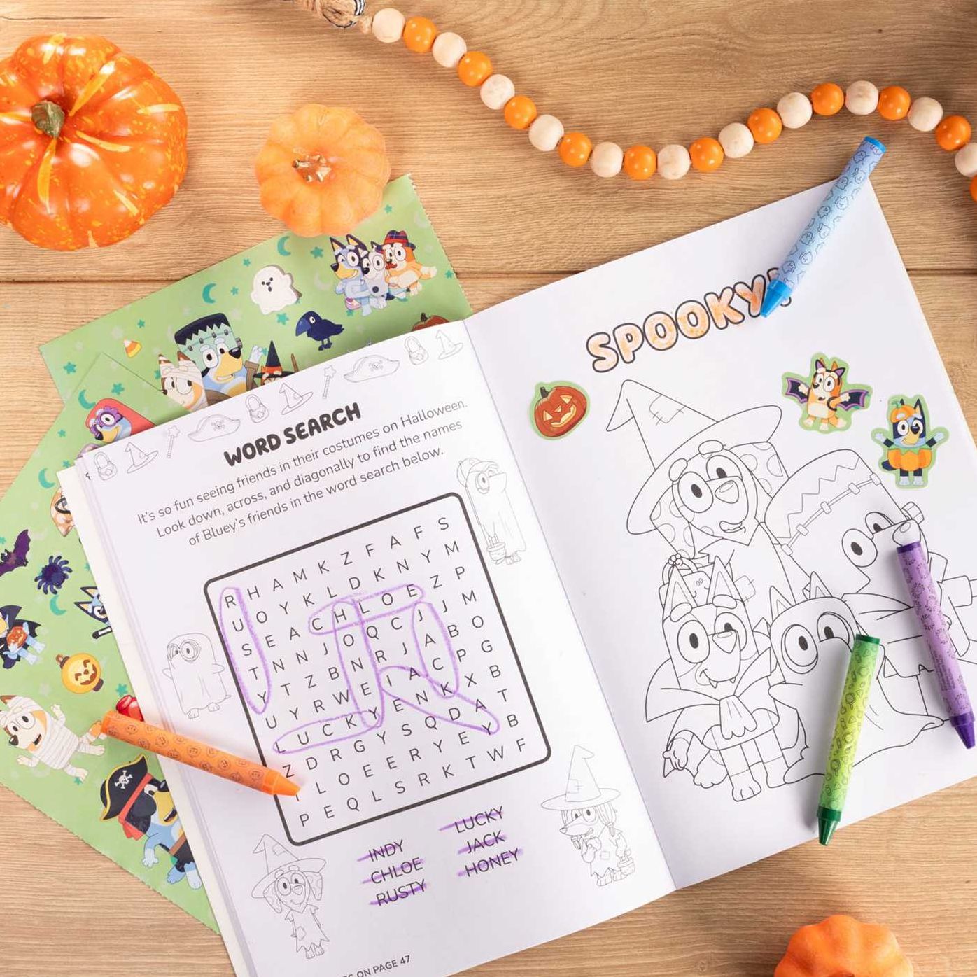 Bluey Colortivity: Happy Halloween!