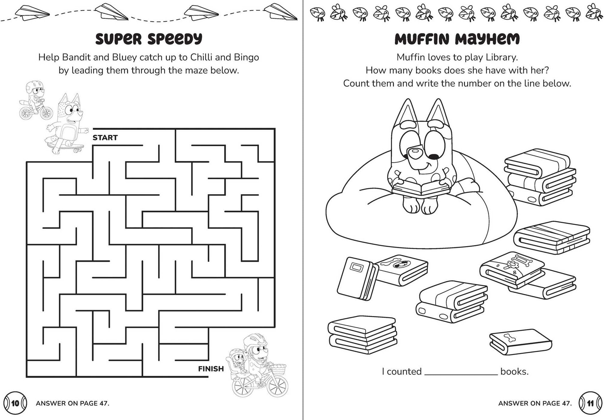 Bluey: Family Games: Coloring & Activity with Stackable Markers