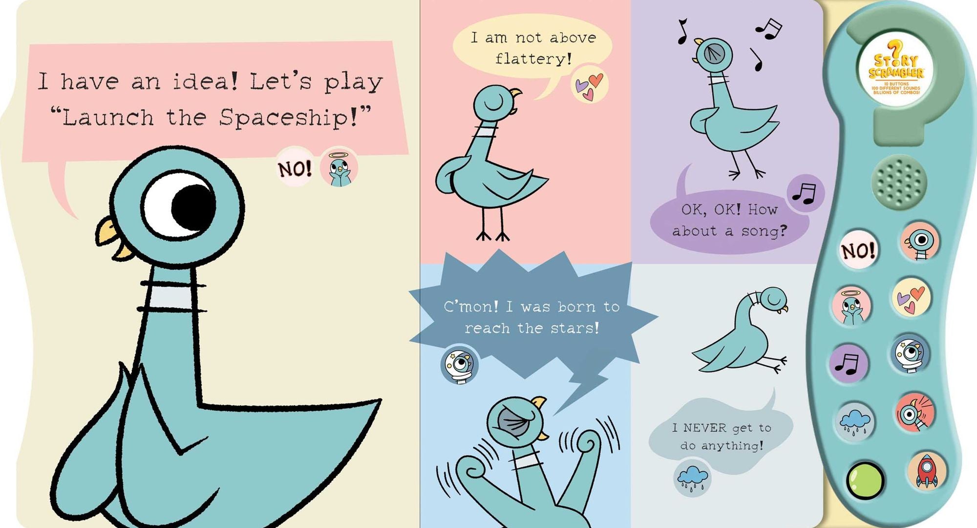 Don't Let The Pigeon Launch the Spaceship!: A Sound Book