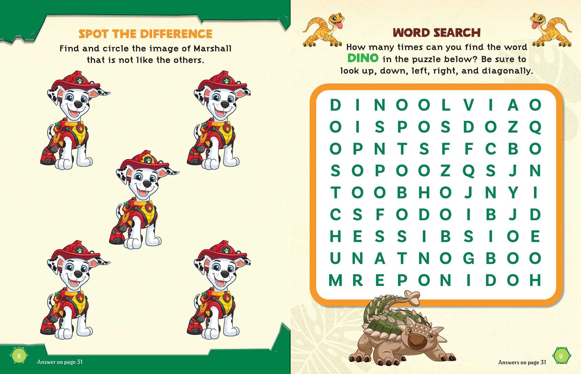 Paw Patrol The Dino Movie: Book and Magnetic Play Set