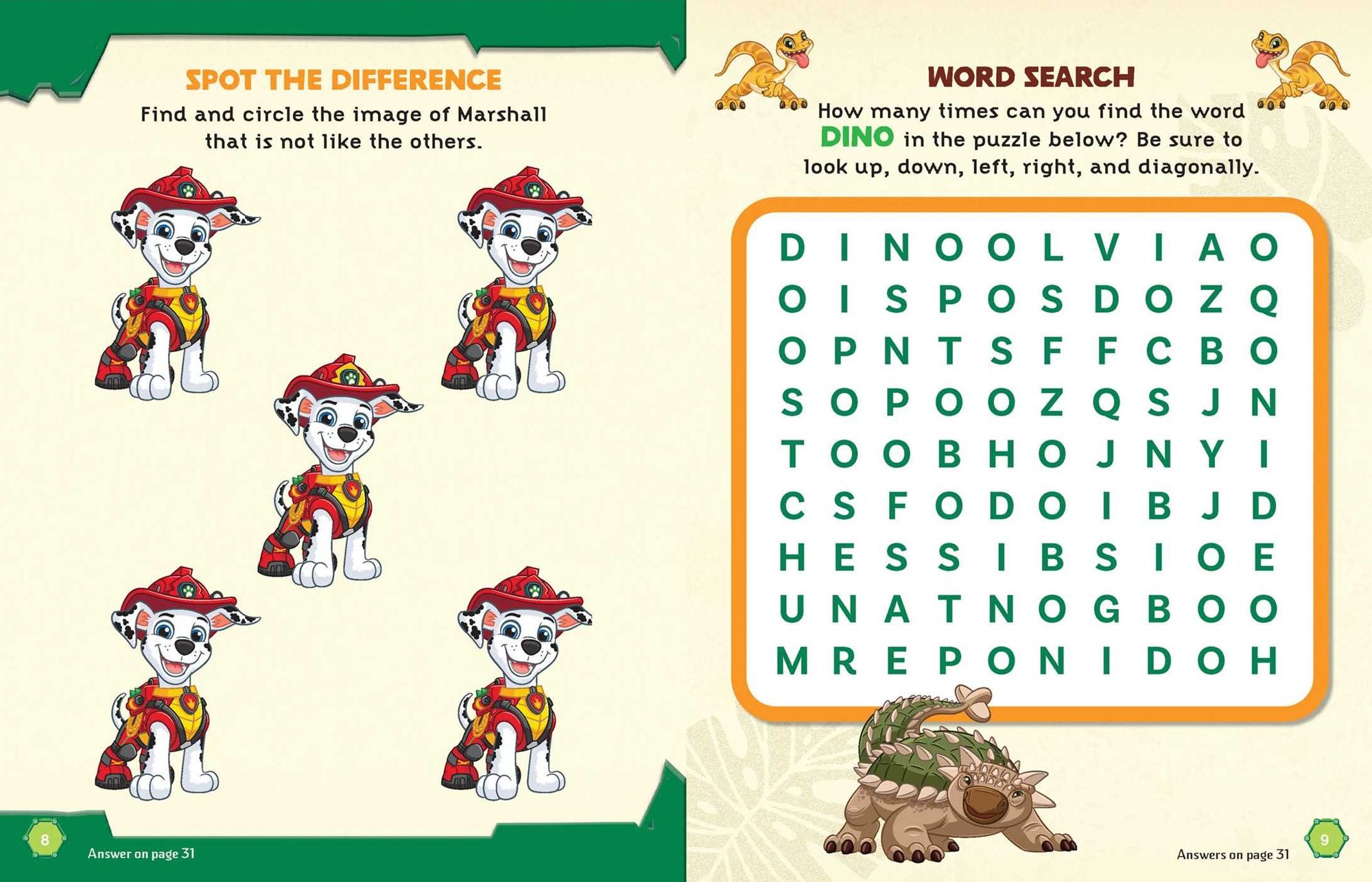 Paw Patrol The Dino Movie: Book and Magnetic Play Set