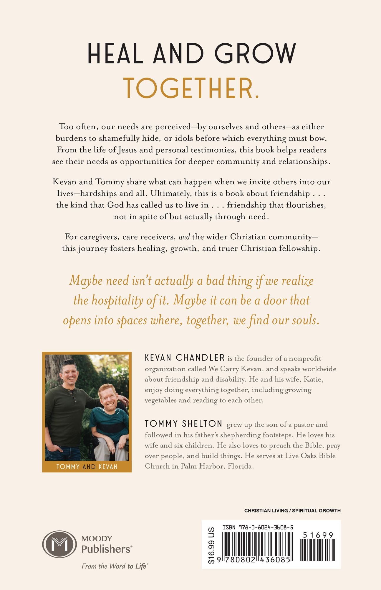 The Hospitality of Need: How Depending on One Another Helps Us Heal and Grow Together