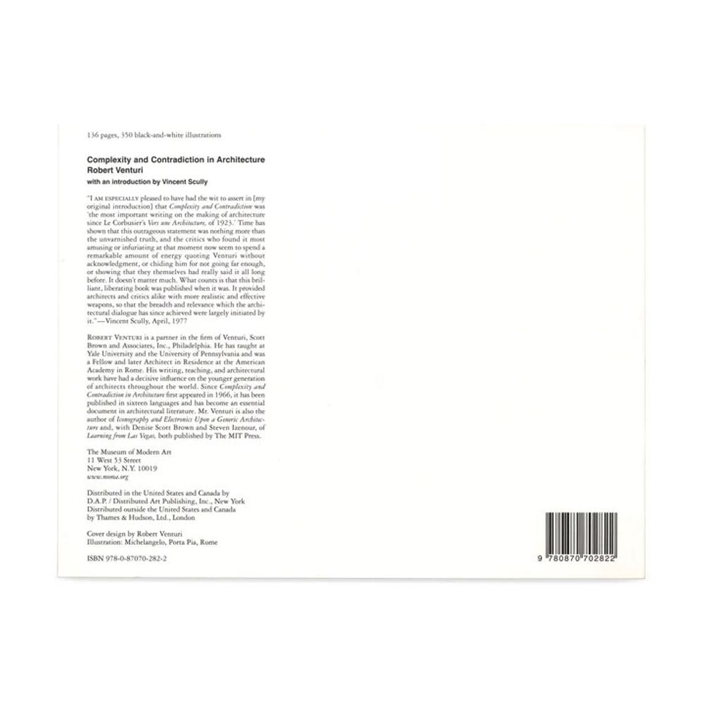 Robert Venturi: Complexity And Contradiction In Architecture