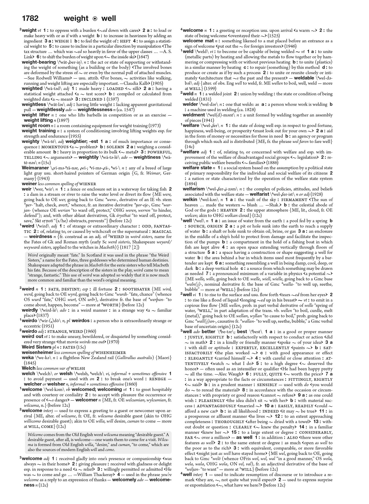 Merriam-Webster's Collegiate Dictionary, 12th Edition