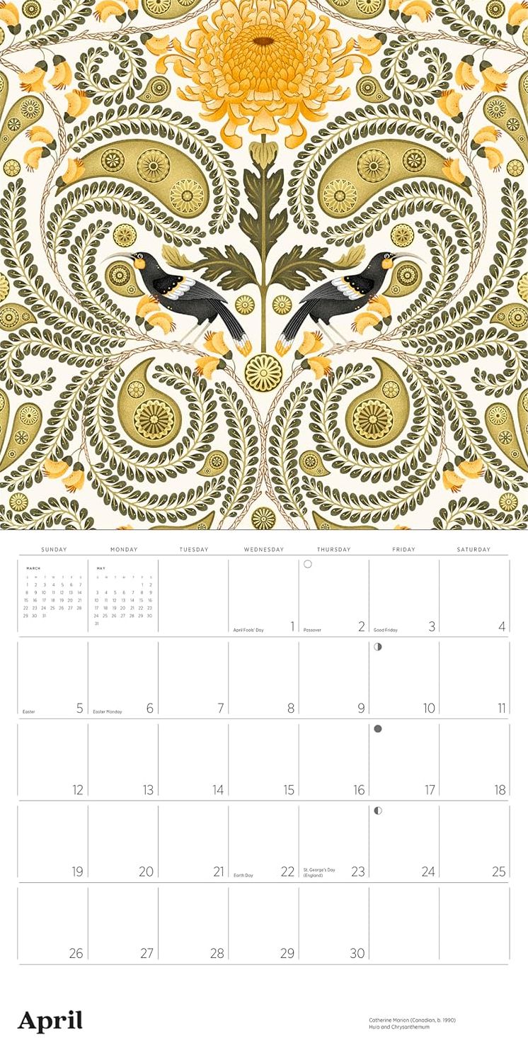 2026 Catherine Marion: Folklore and Flora Wall Calendar