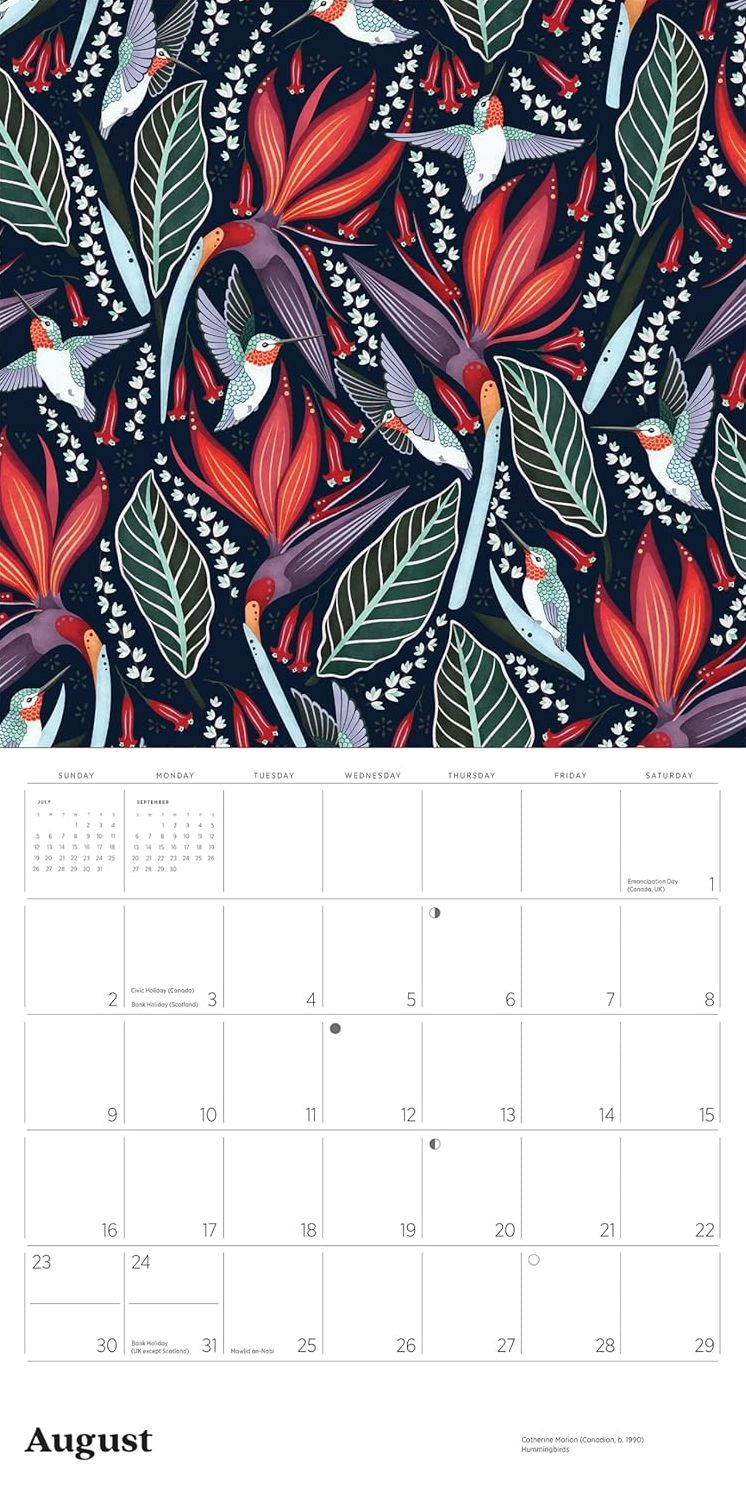 2026 Catherine Marion: Folklore and Flora Wall Calendar