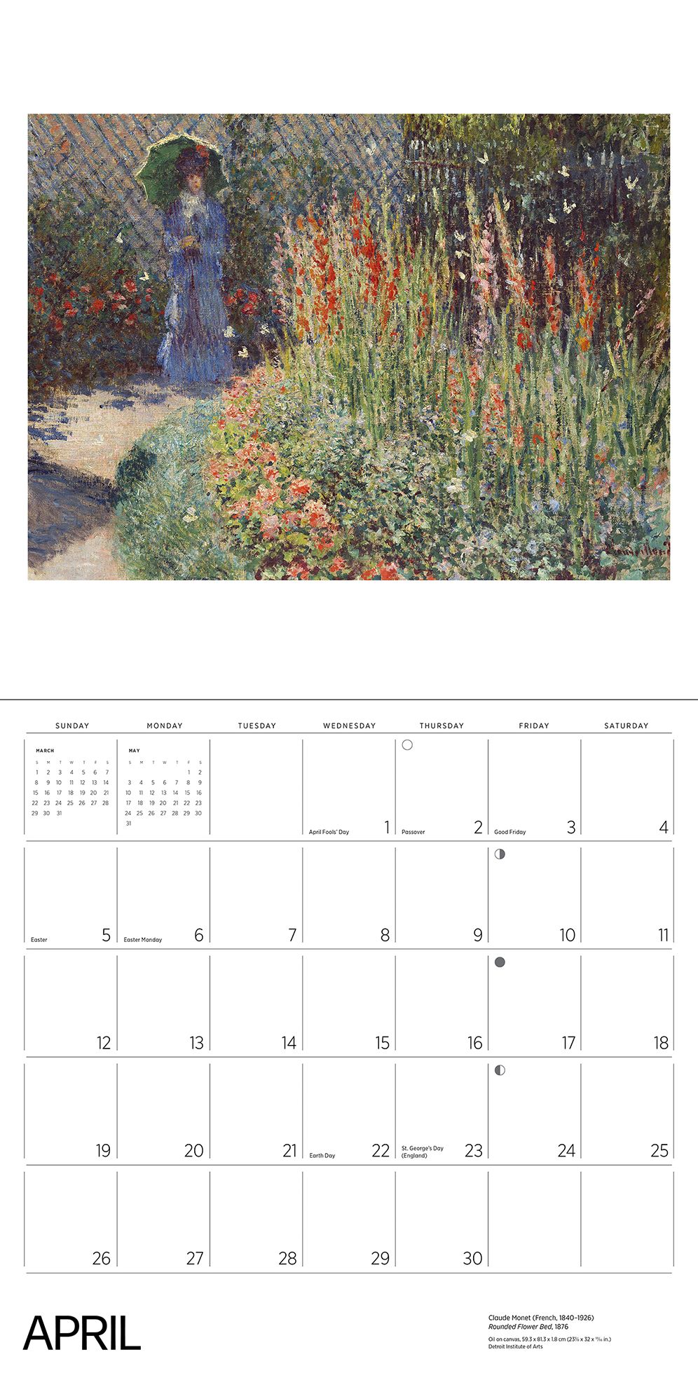 2026 Gardens of the Impressionists Wall Calendar