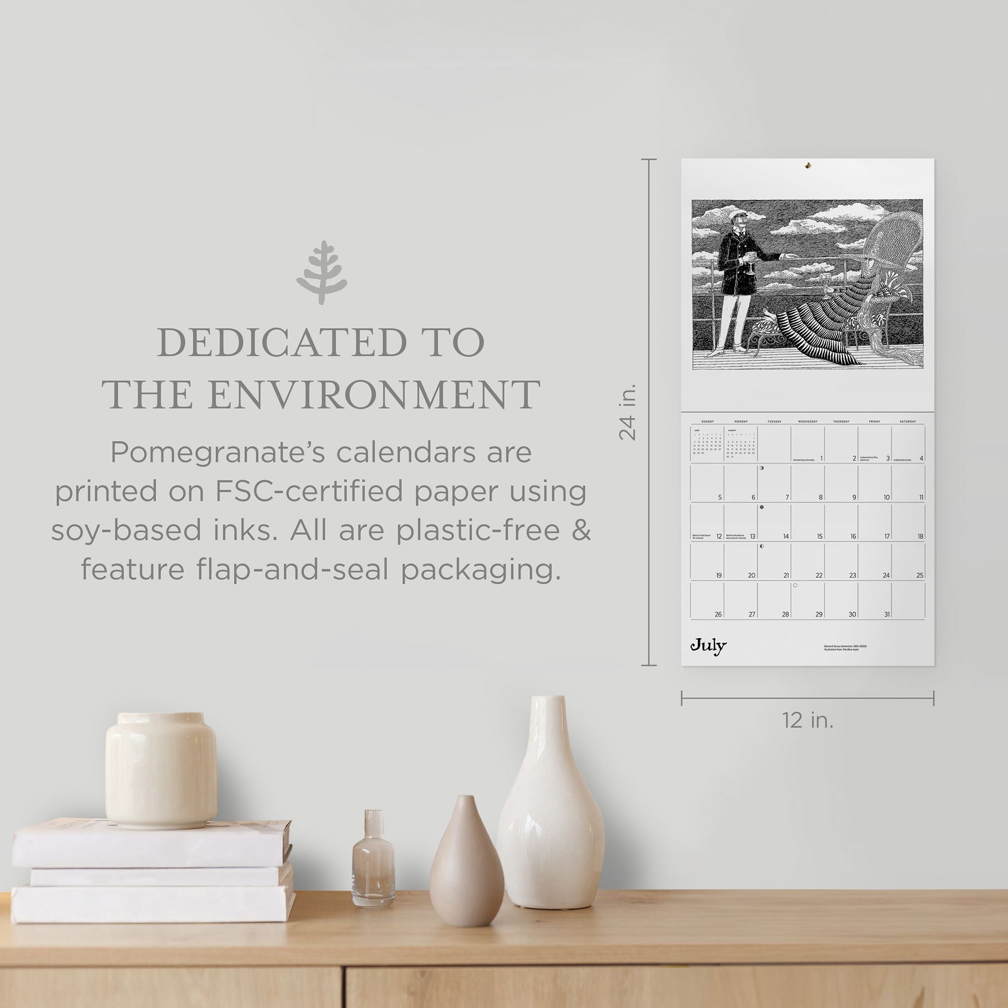2026 Edward Gorey Wall Calendar