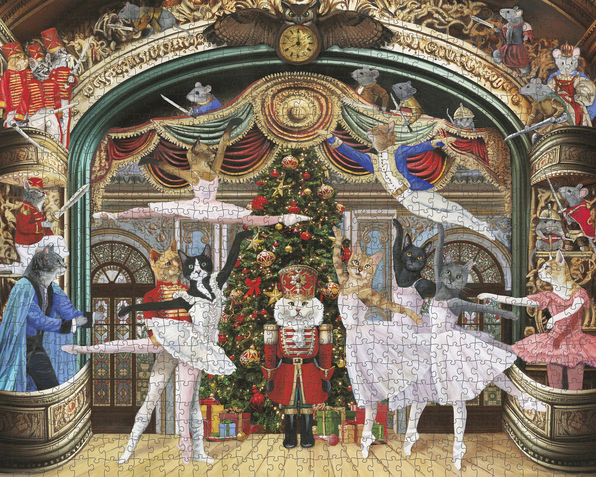 Carol Lew: Nutcracker Kitties 1000-Piece Jigsaw Puzzle
